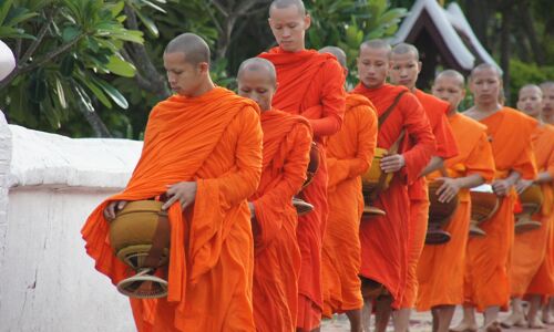 Luang Prabang Buddhits Monks